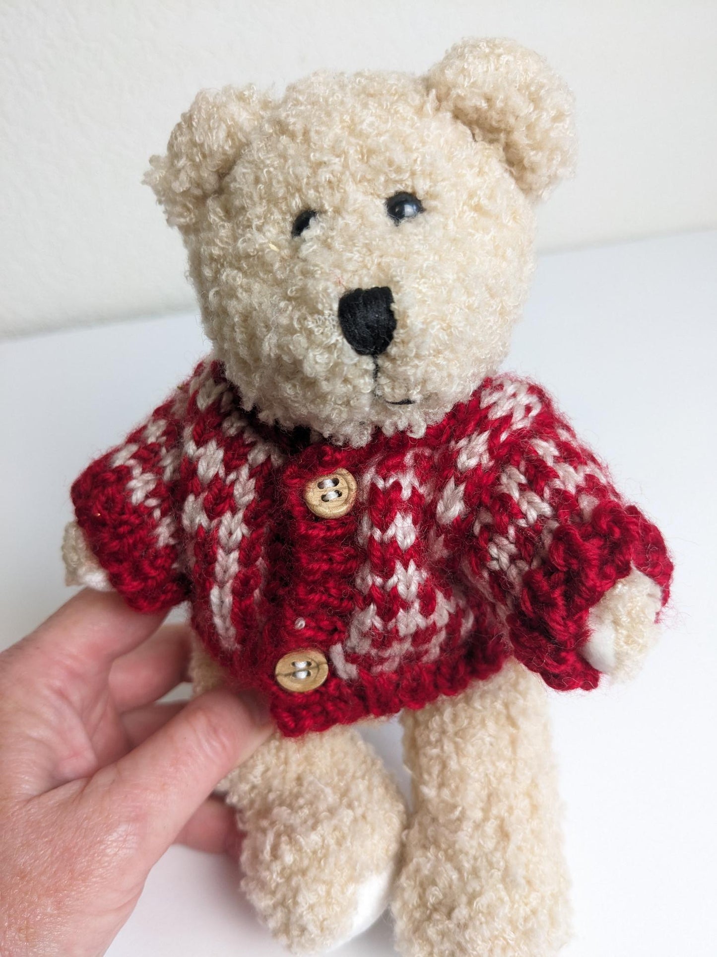 Vintage 1998 Hugfun Teddy Bear in Sweater