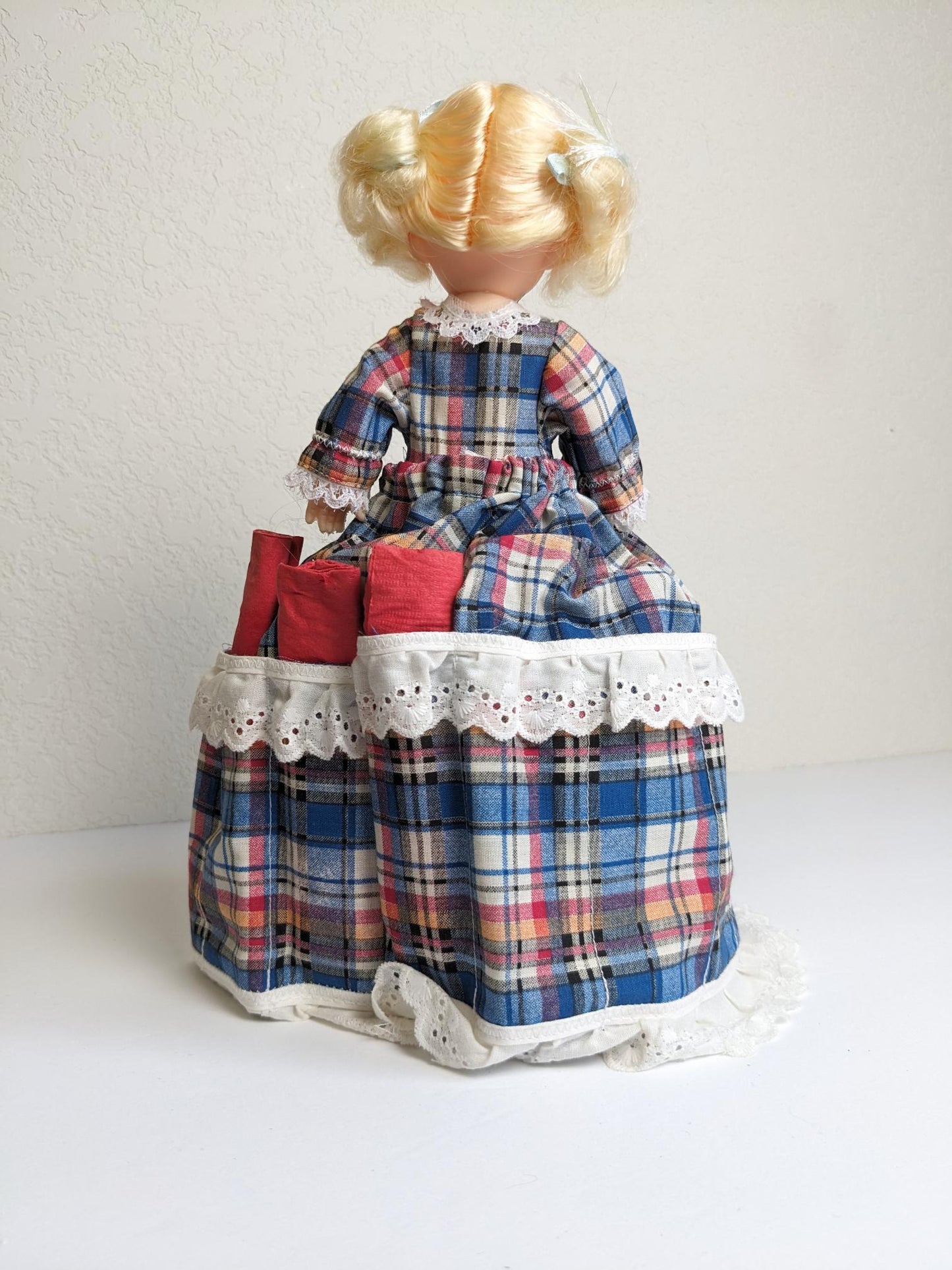 Vintage Handmade Napkin Holder Doll