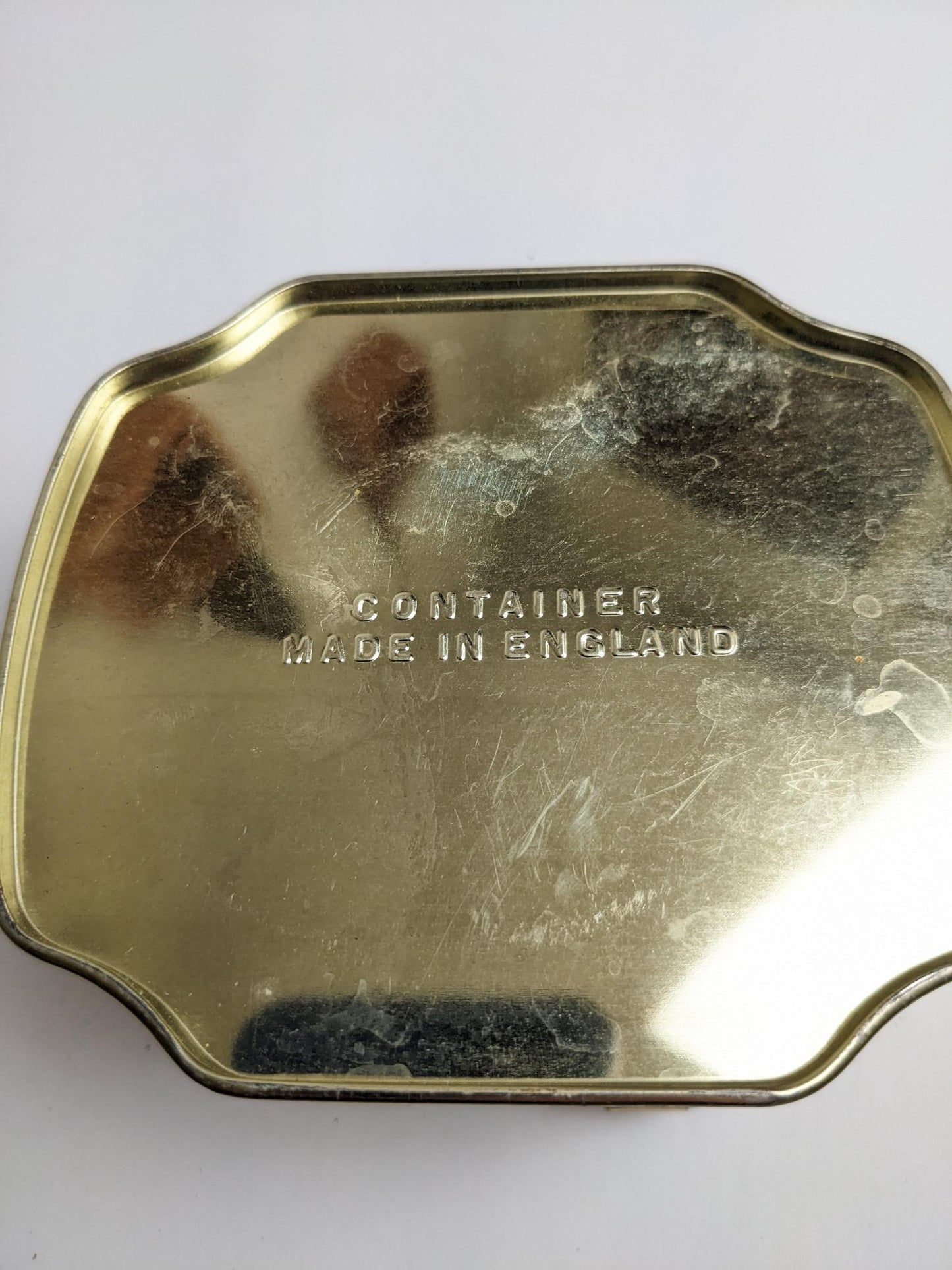 Vintage Rose Embossed Chest Tin Made in England