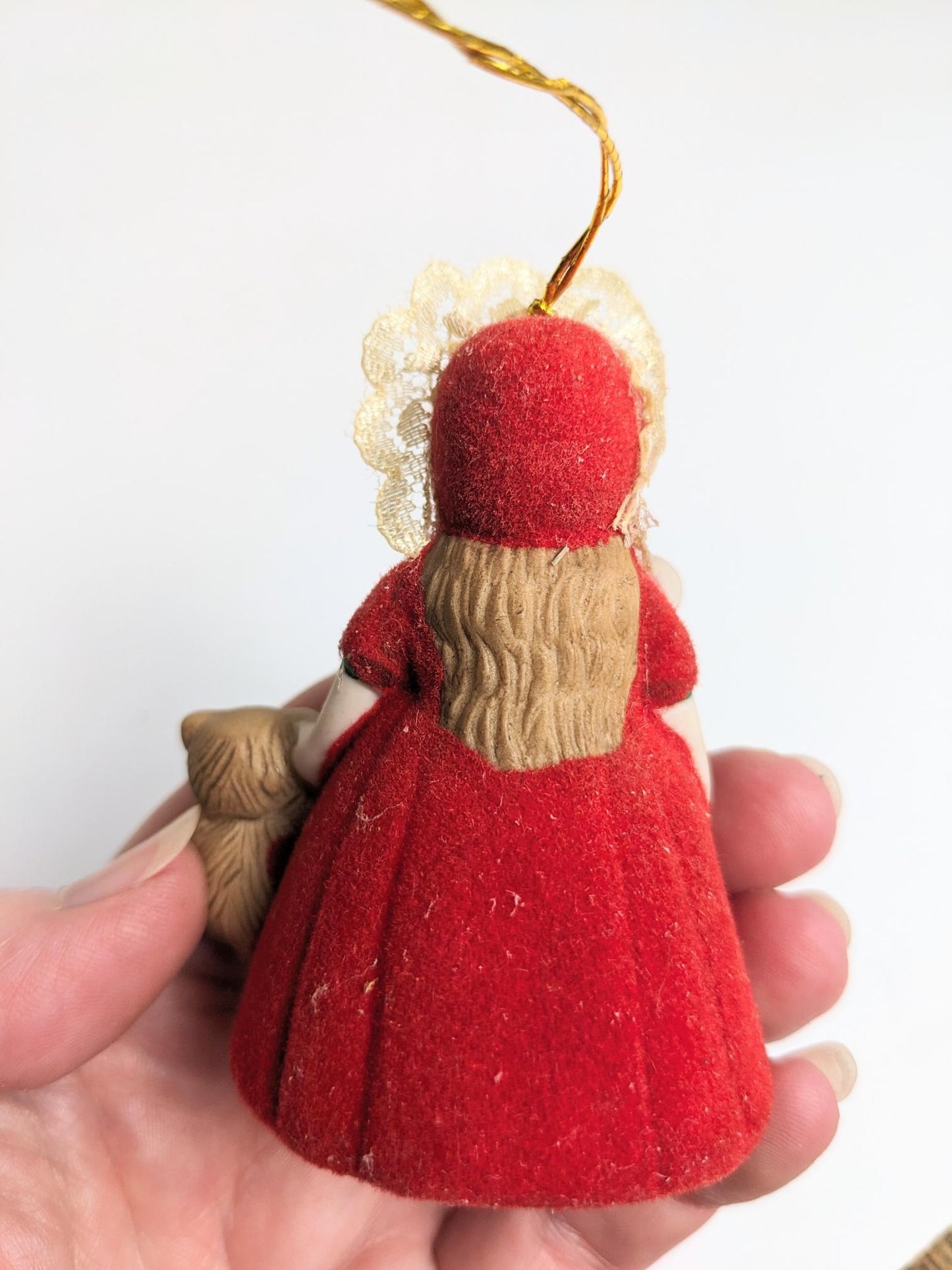 L'il Chimers Heirloom Doll Bell Flocked Christmas Ornament