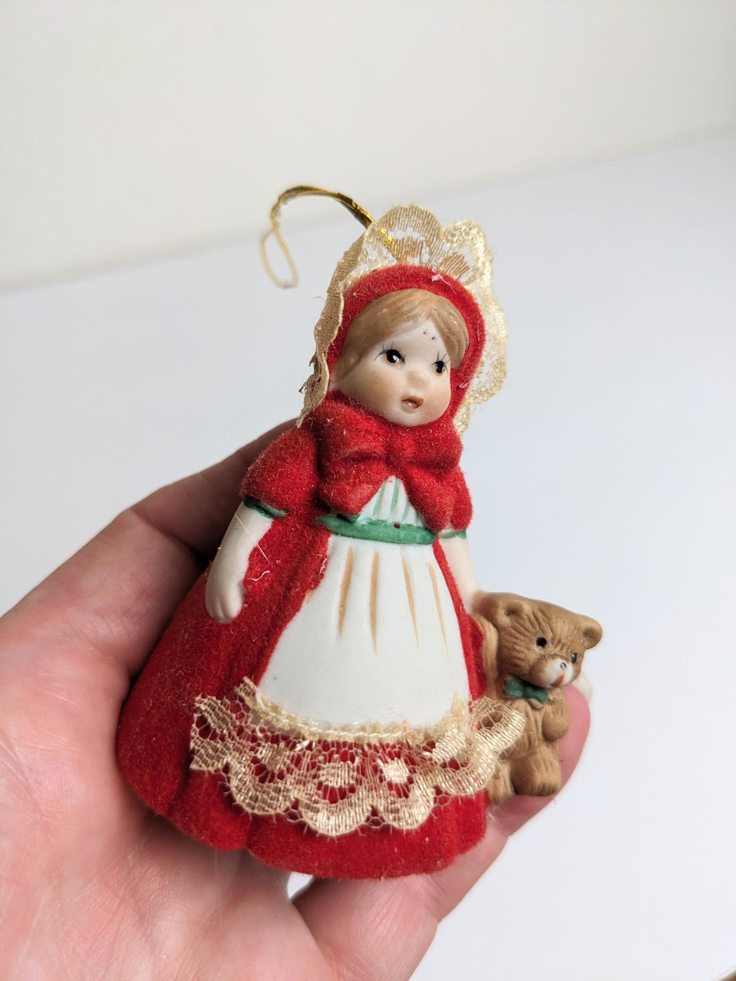 L'il Chimers Heirloom Doll Bell Flocked Christmas Ornament