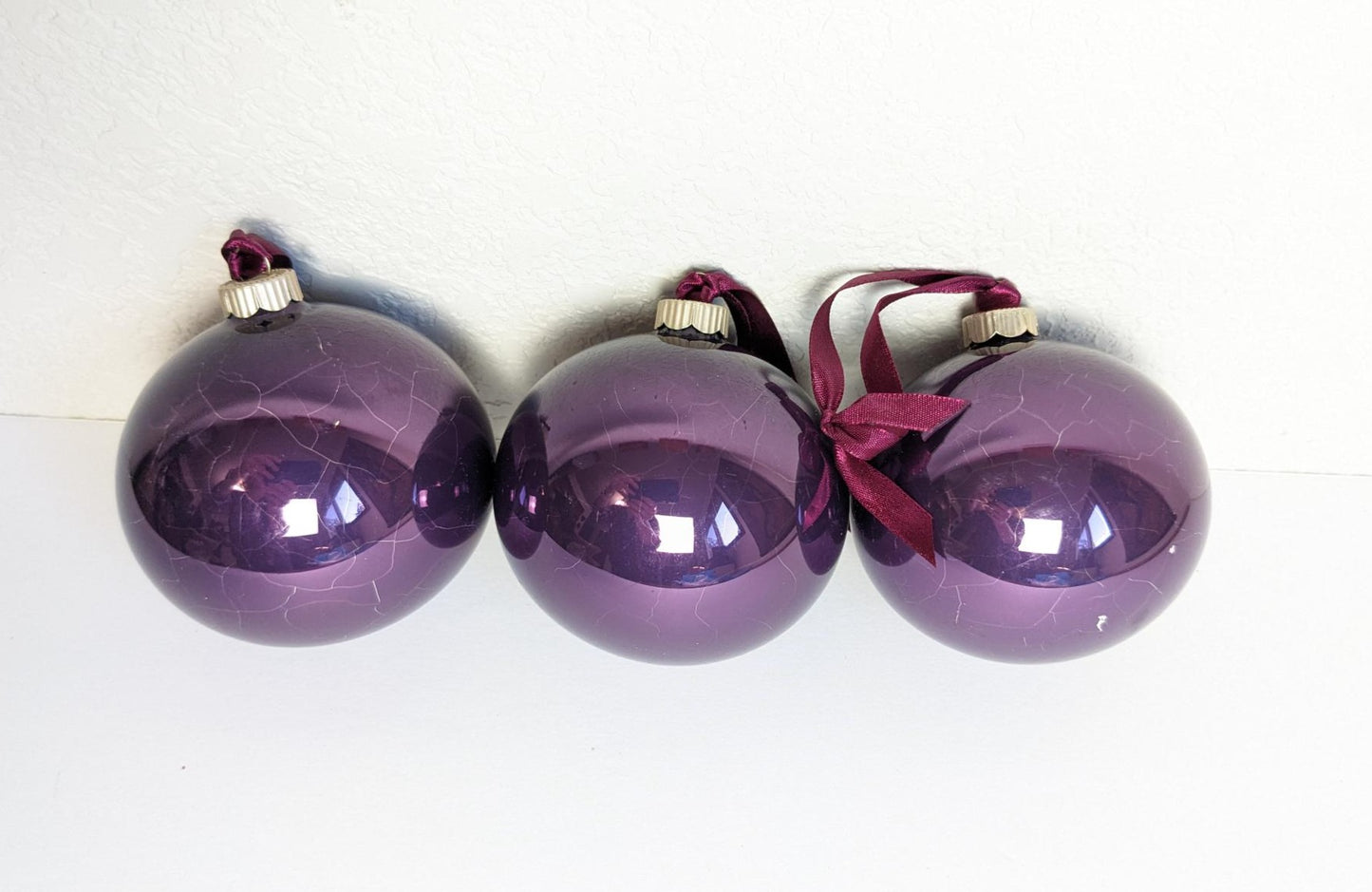 Vintage Martha Stewart Purple Ornaments