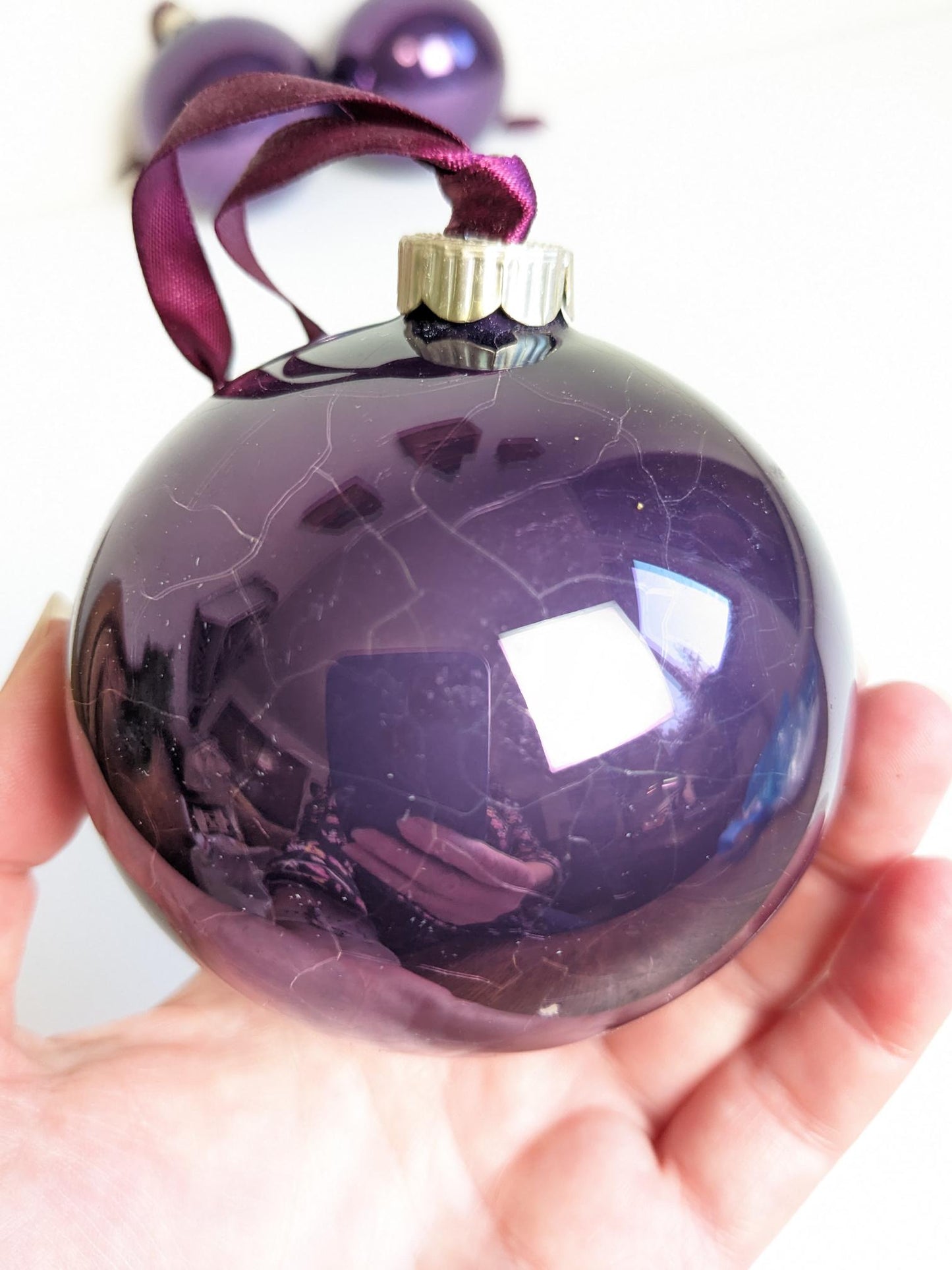 Vintage Martha Stewart Purple Ornaments