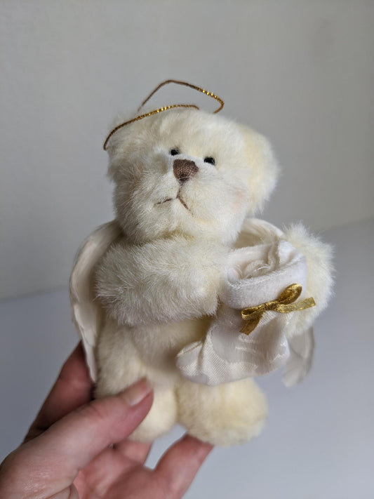 Teddy Bear Angel Russ Berrie Stuffed Animal Christmas Ornament