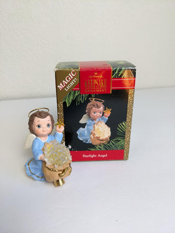 Hallmark Starlight Angel Vintage 1990 Christmas Ornament