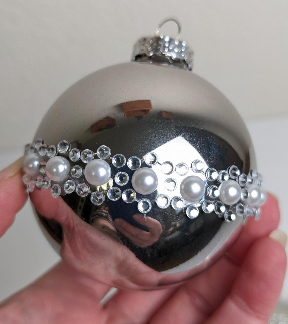 Vintage Silver Christmas Ornaments