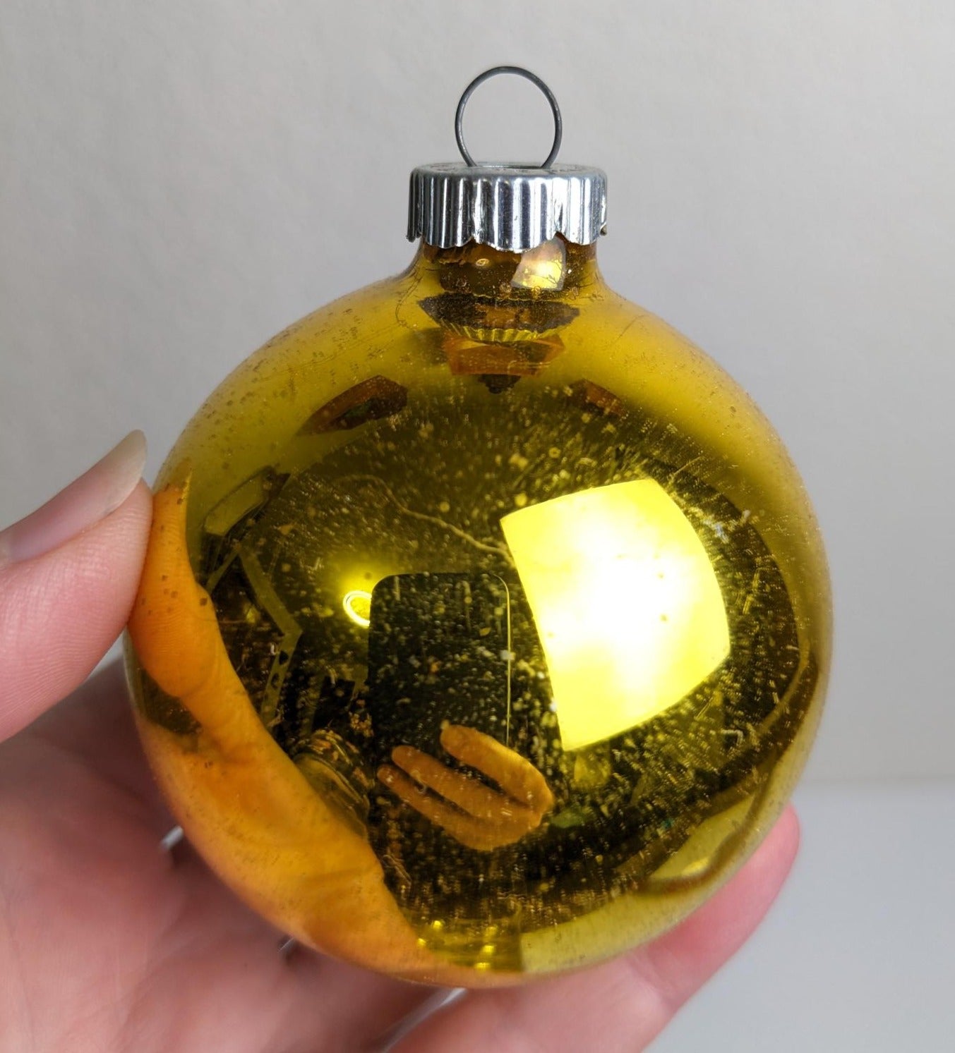 Shiny Brite Gold Christmas Ornaments