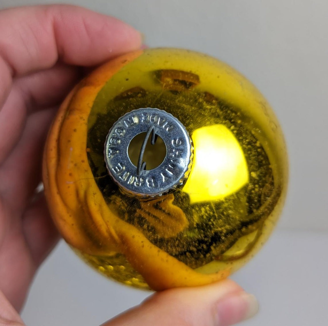 Shiny Brite Gold Christmas Ornaments