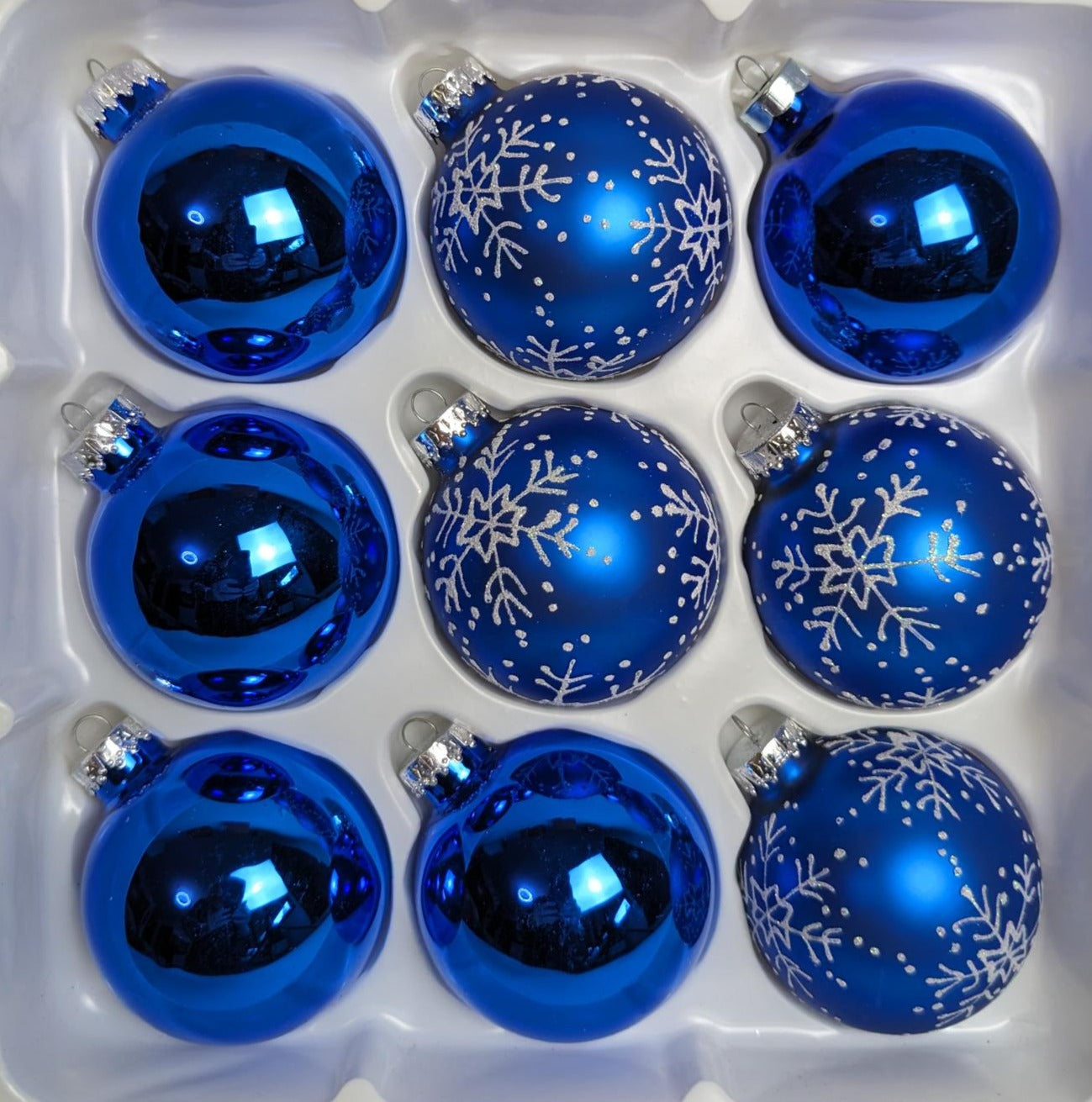 Cobalt Blue Christmas Ornaments