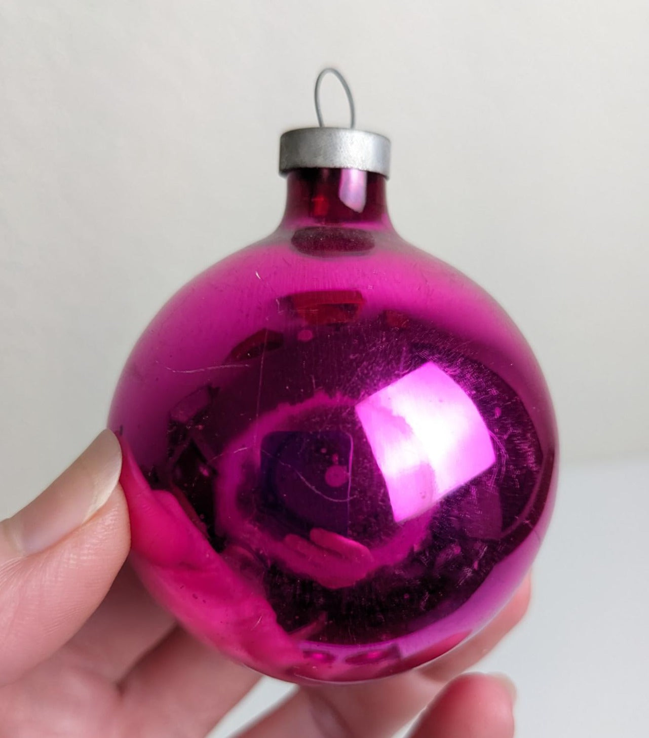 Vintage Pink Christmas Ornaments