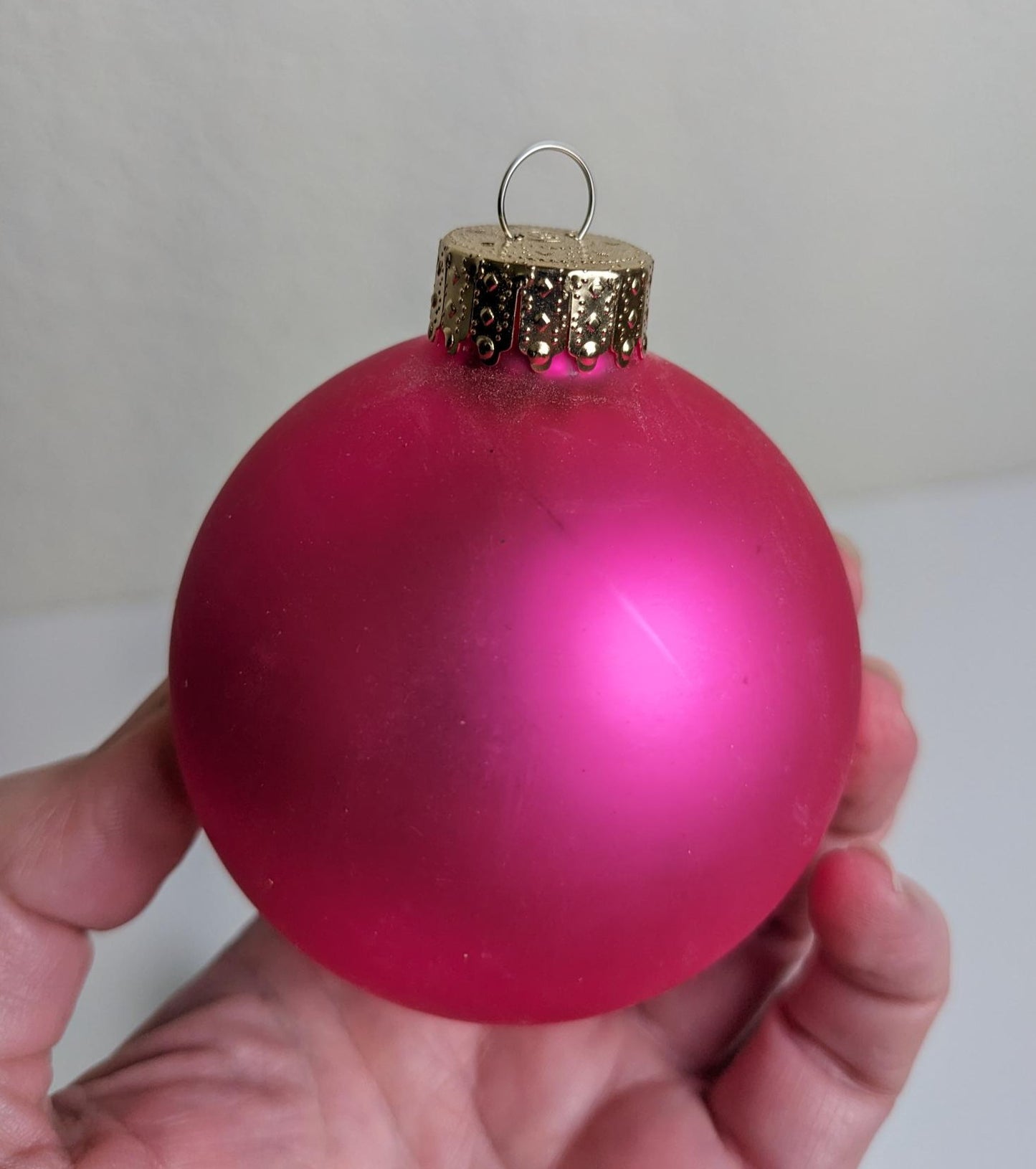 Vintage Pink Christmas Ornaments