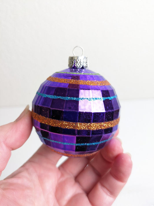 Purple Christmas Ornament Set