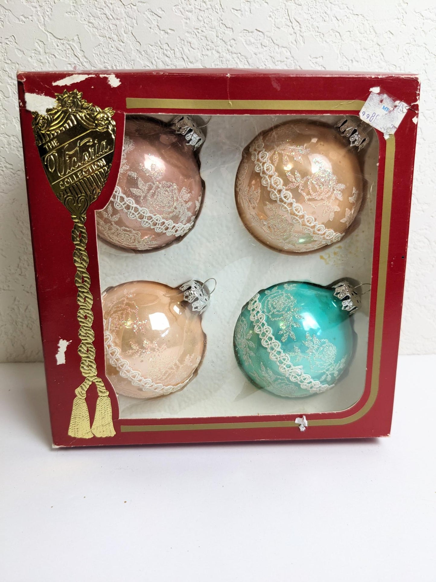 Pastel Victorian Christmas Ornaments