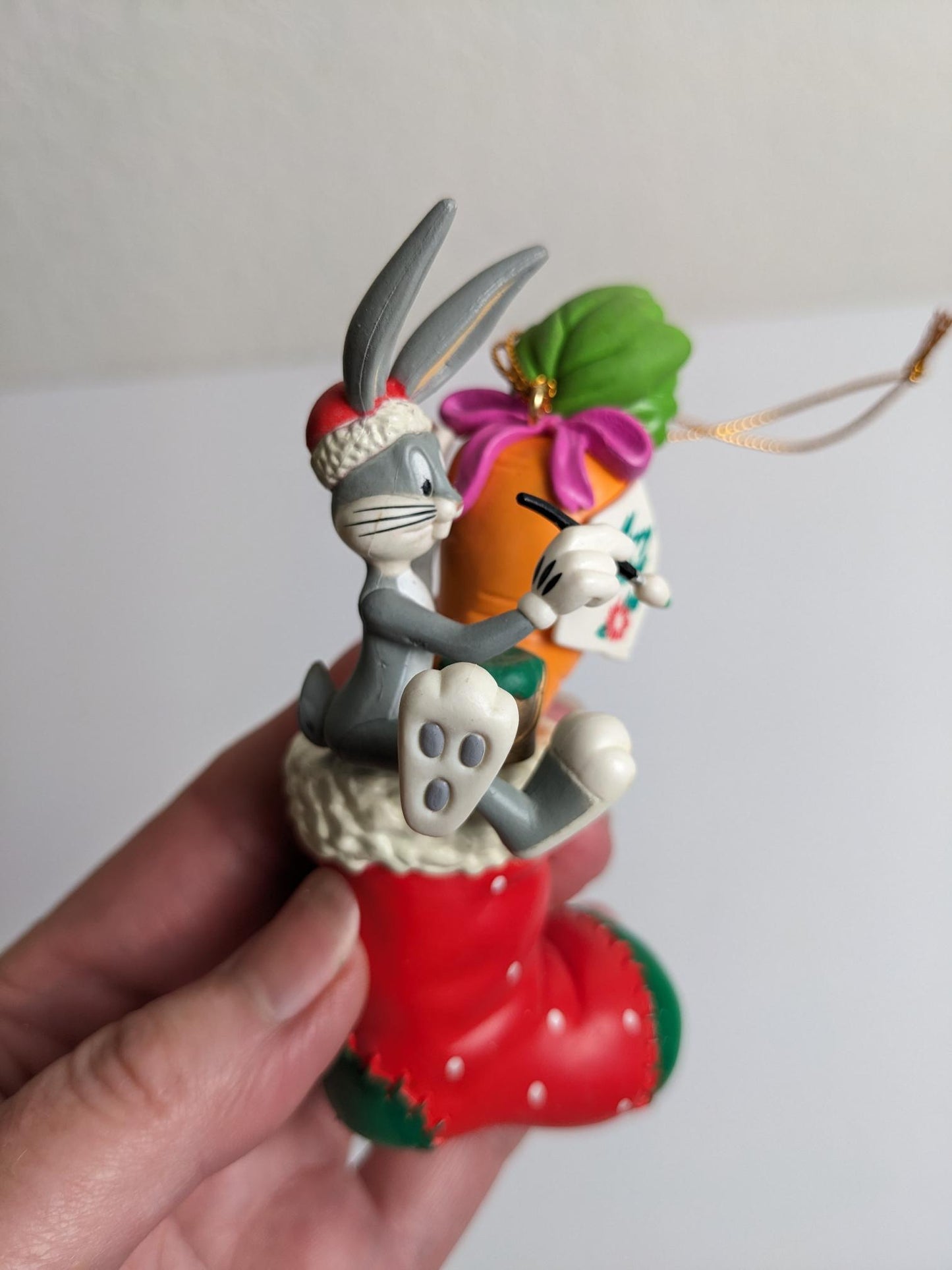 Vintage 1998 Looney Tunes Bugs Bunny Christmas Ornament