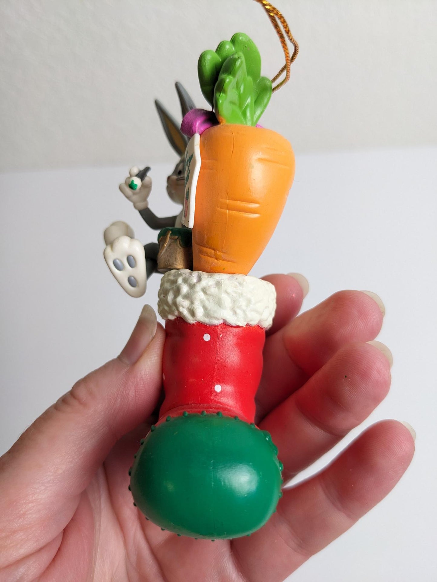 Vintage 1998 Looney Tunes Bugs Bunny Christmas Ornament