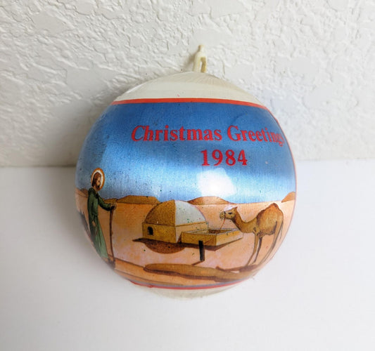 Vintage 1984 Holy Family Christmas Ornament