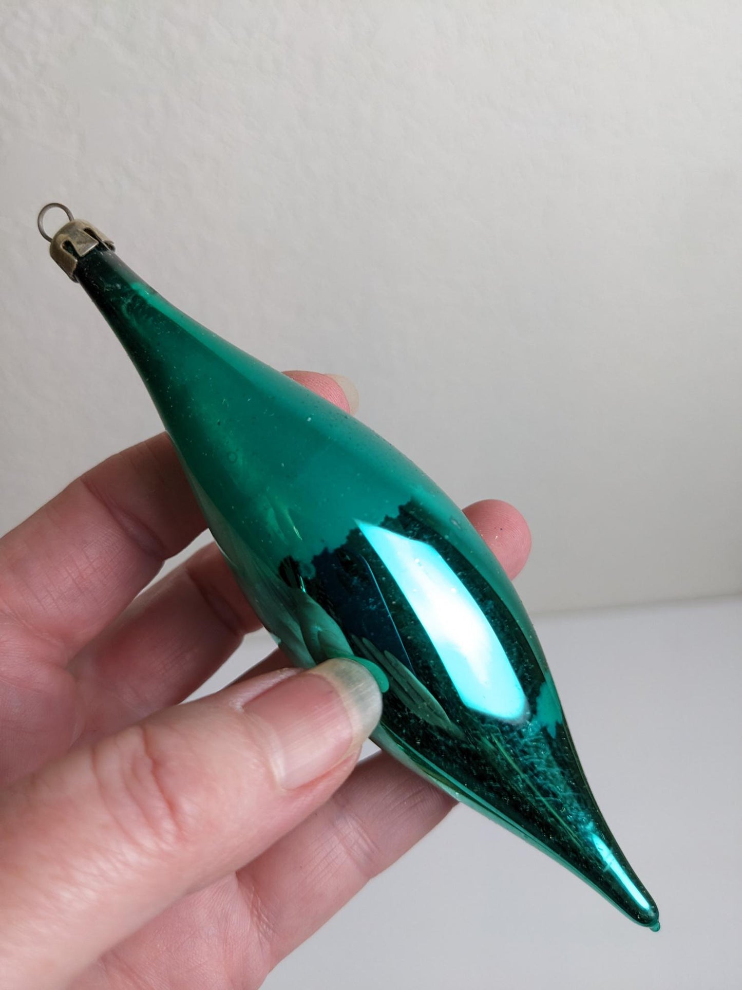 Vintage Green Icicle Christmas Ornaments