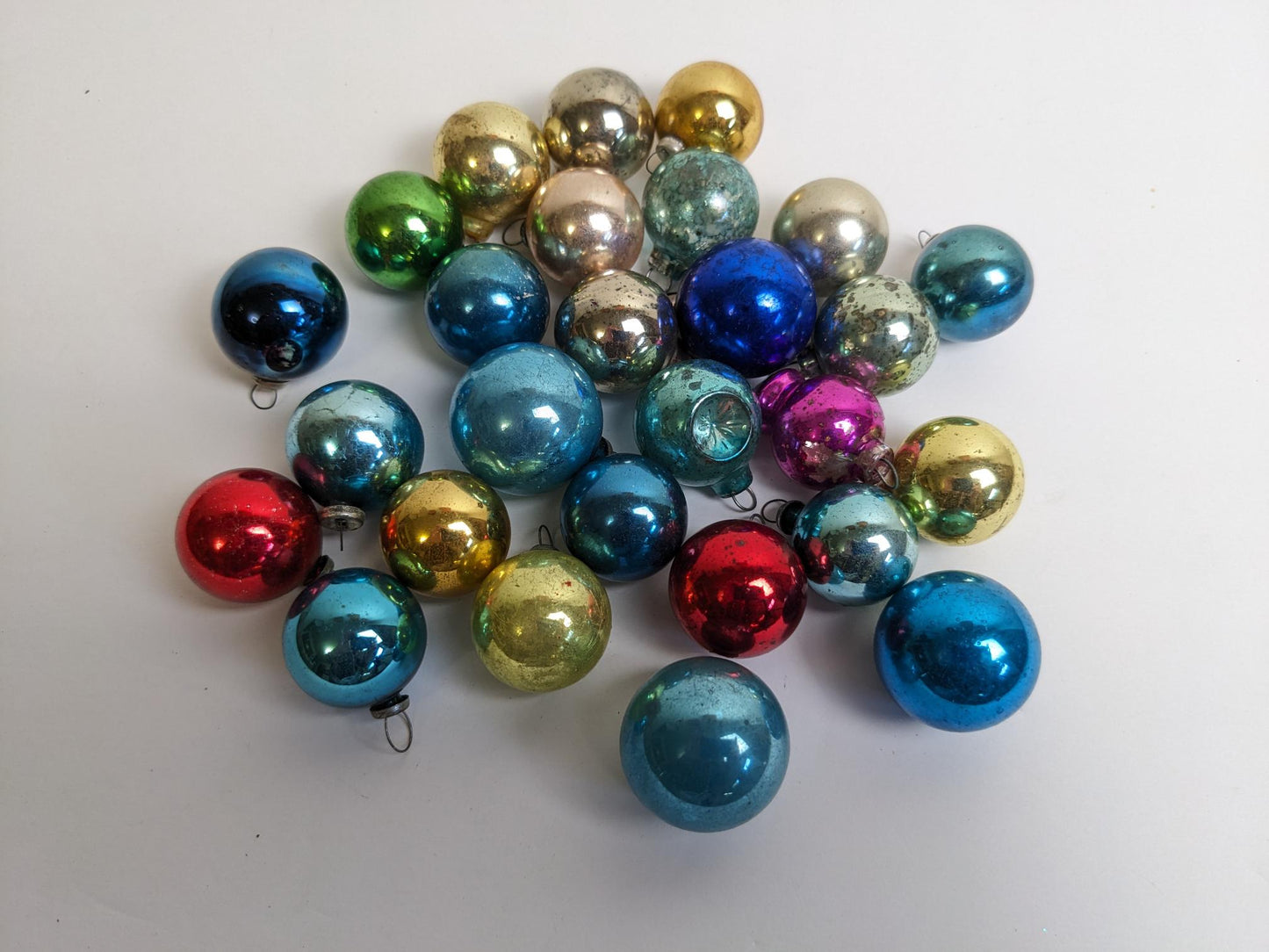 Small Vintage Glass Christmas Ornaments