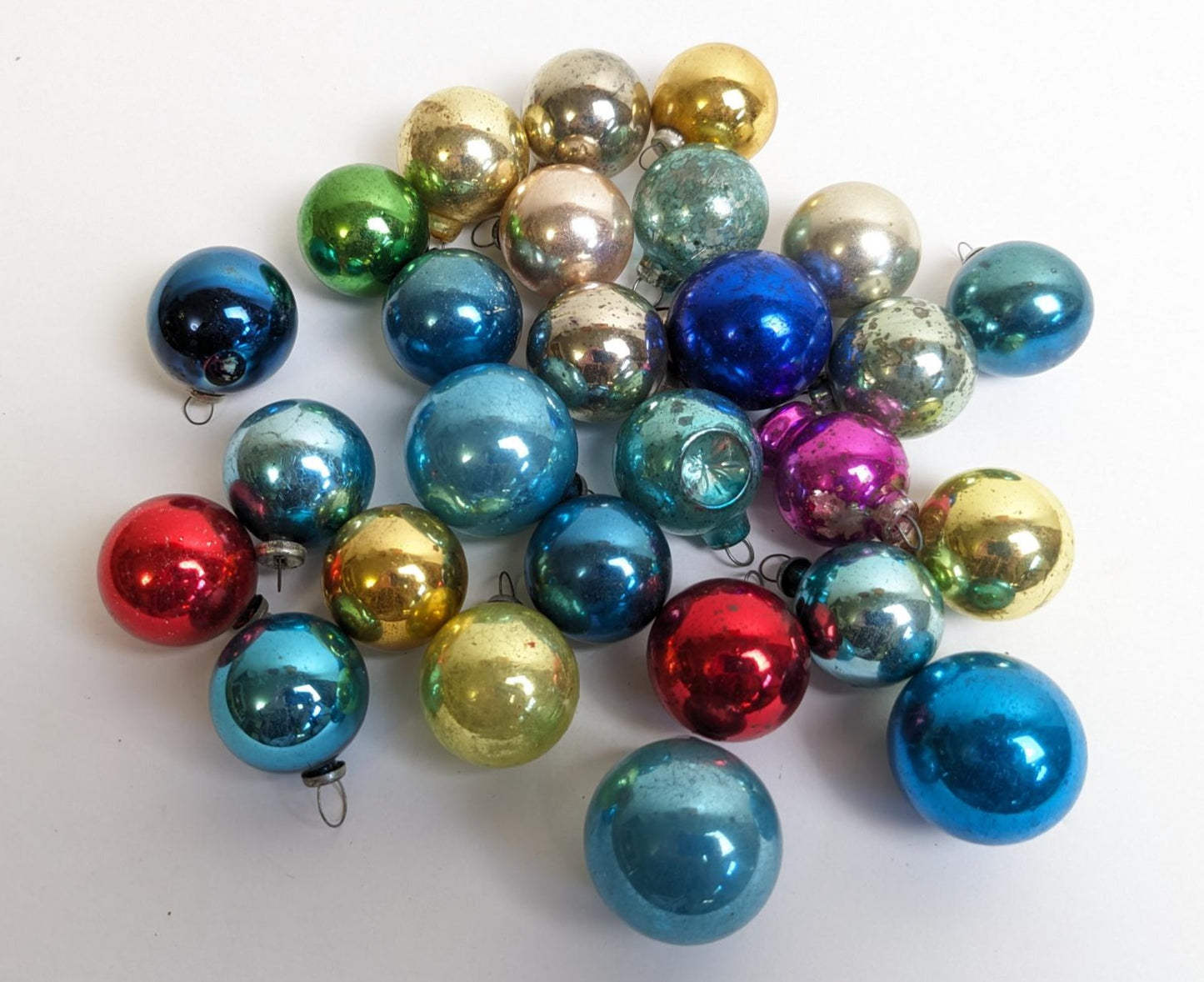 Small Vintage Glass Christmas Ornaments