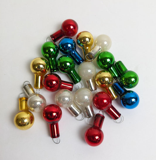 Small Vintage Glass Christmas Ornaments