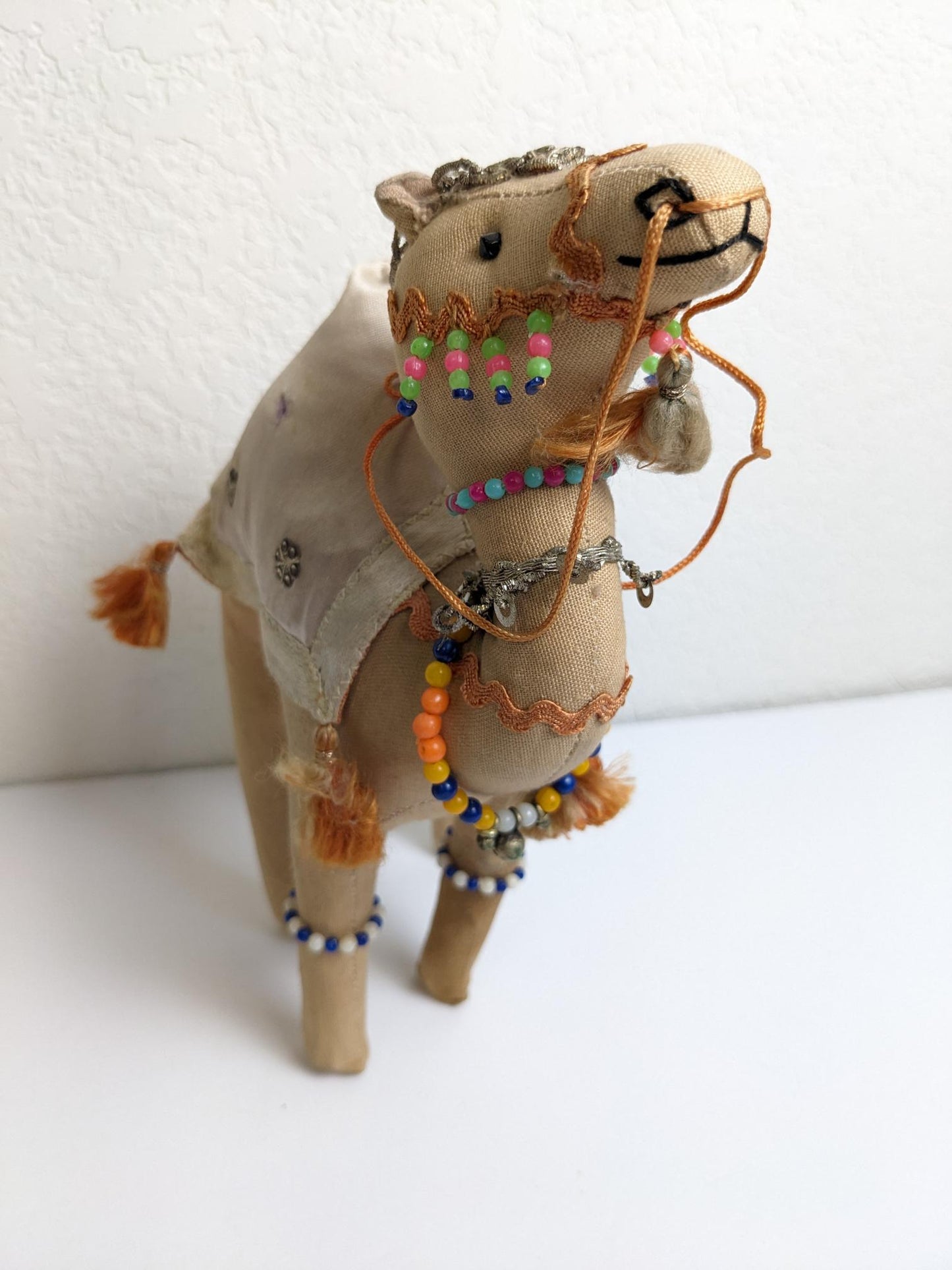 Vintage Ornate Handcrafted Stuffed Camel