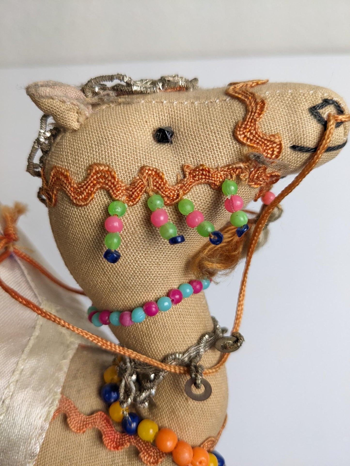 Vintage Ornate Handcrafted Stuffed Camel