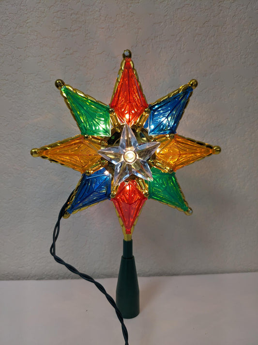 Crystal Star Light Up Christmas Tree Topper