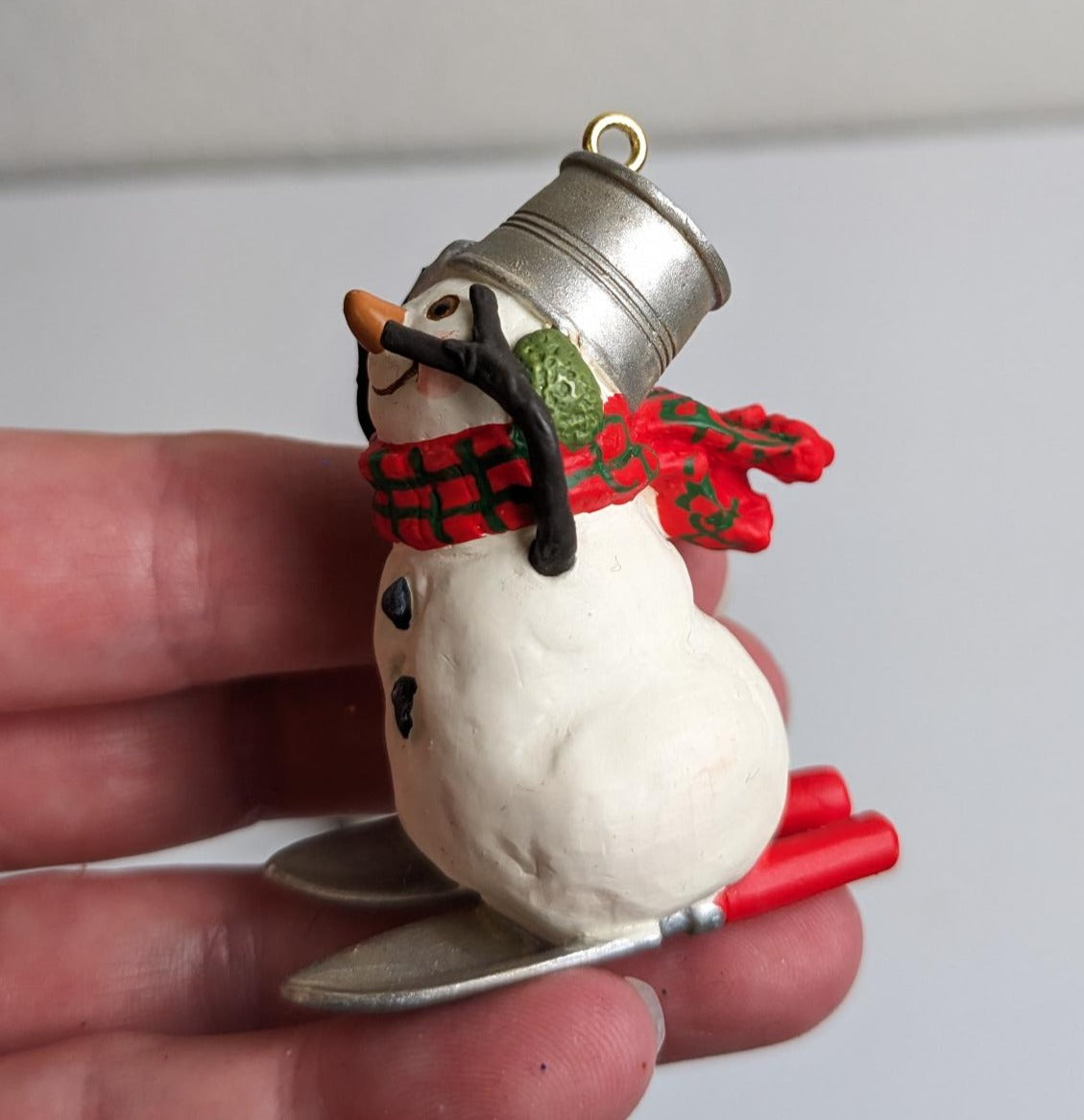 Race Down Main Street Snowmen 2000 Hallmark Christmas Ornaments