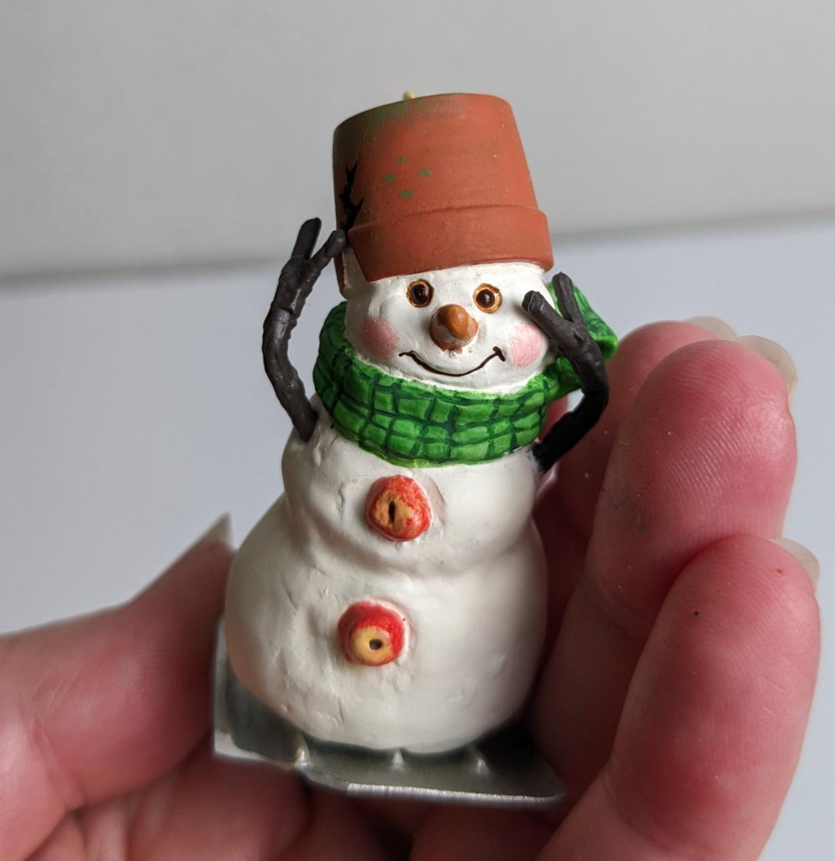 Race Down Main Street Snowmen 2000 Hallmark Christmas Ornaments