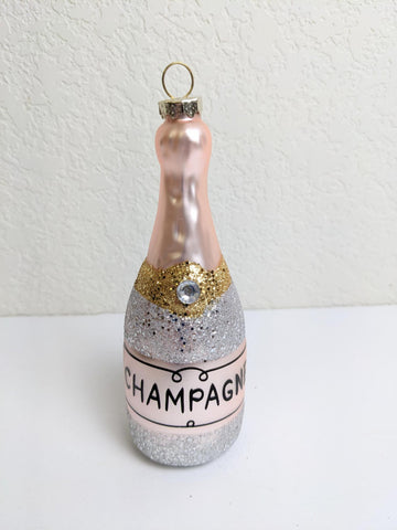 Champagne Glass Christmas Ornament