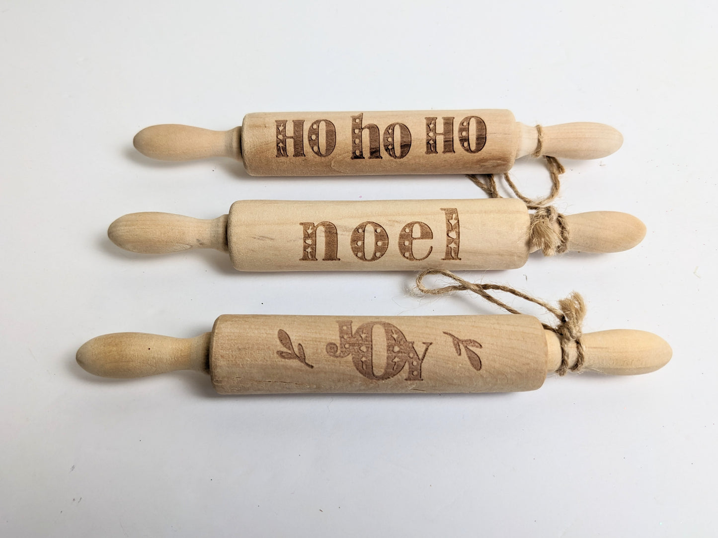 Rolling Pin Christmas Ornaments - Personalized - Choose One