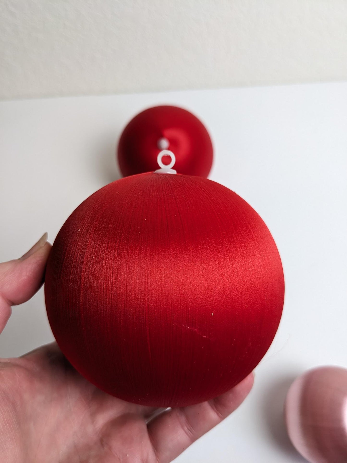 Vintage Large Satin Ball Christmas Ornaments