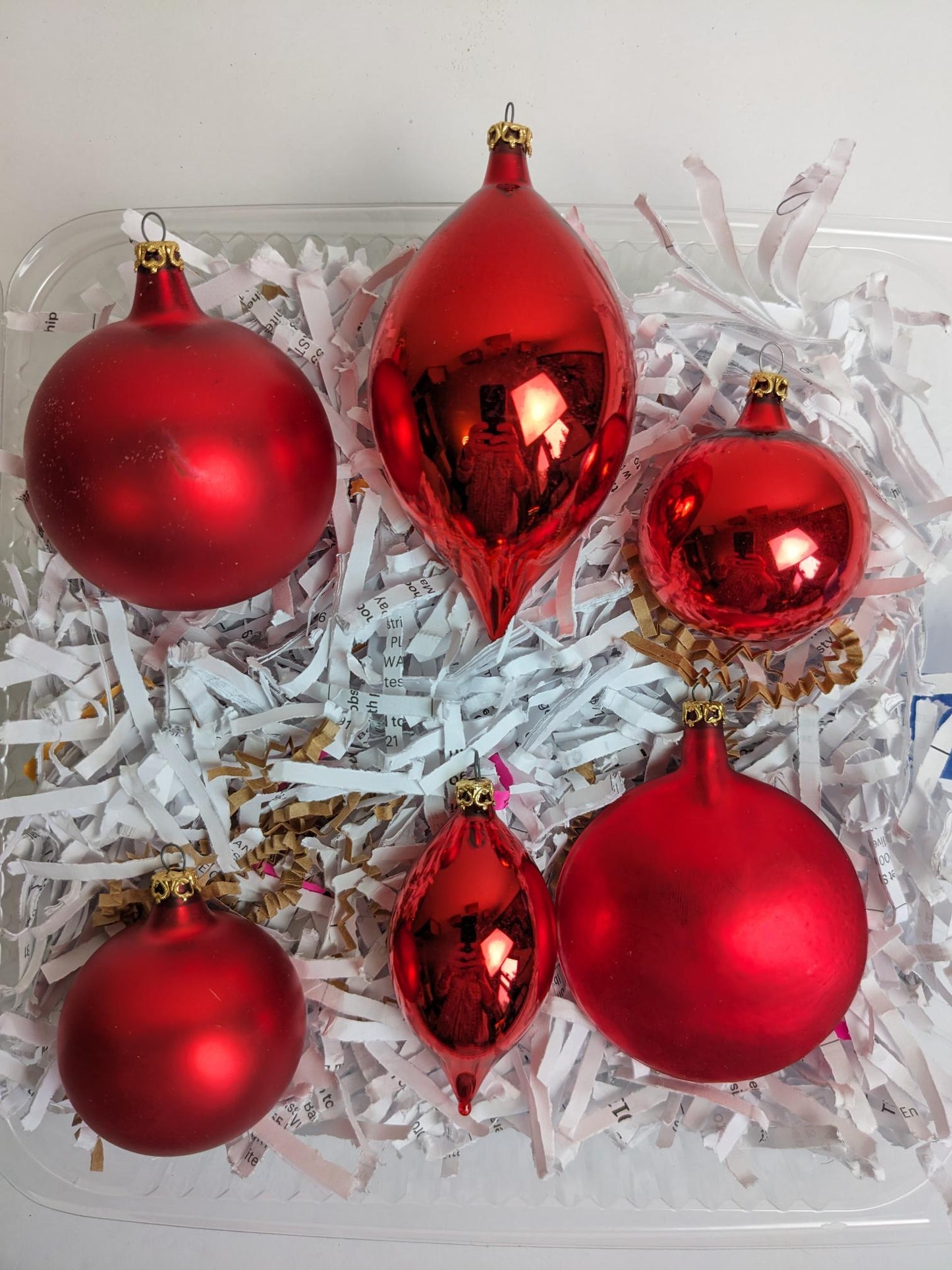 Red Glass Christmas Ornaments