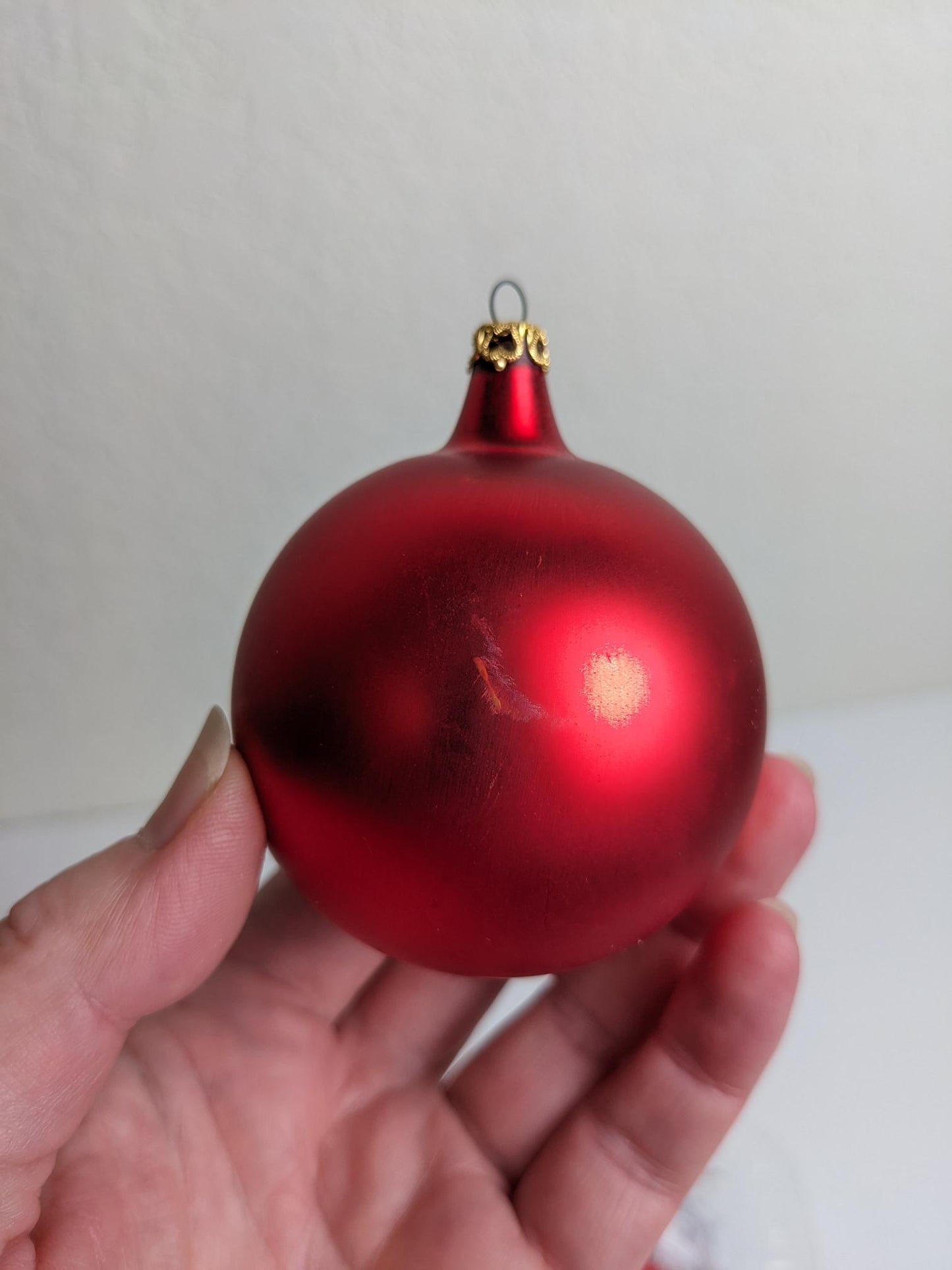 Red Glass Christmas Ornaments