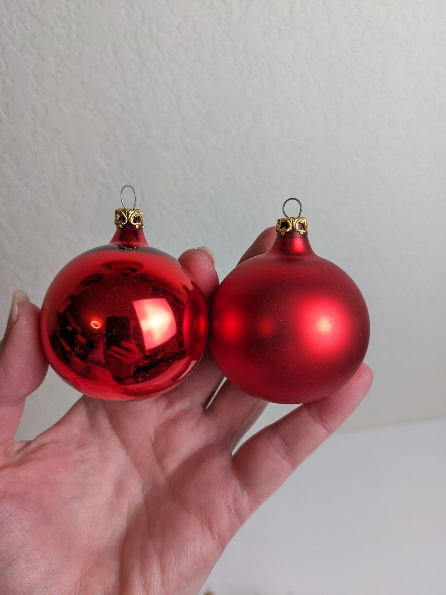 Red Glass Christmas Ornaments