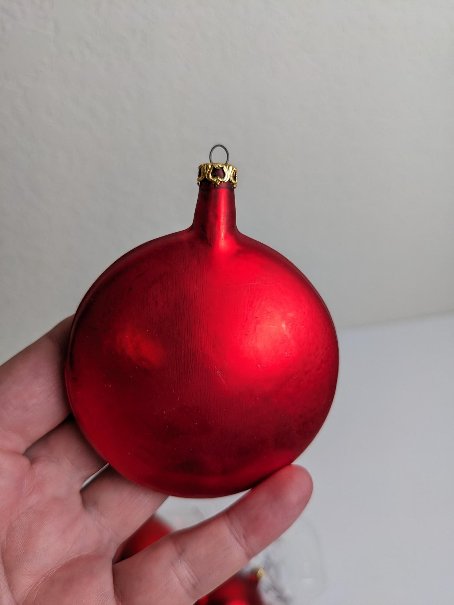 Red Glass Christmas Ornaments