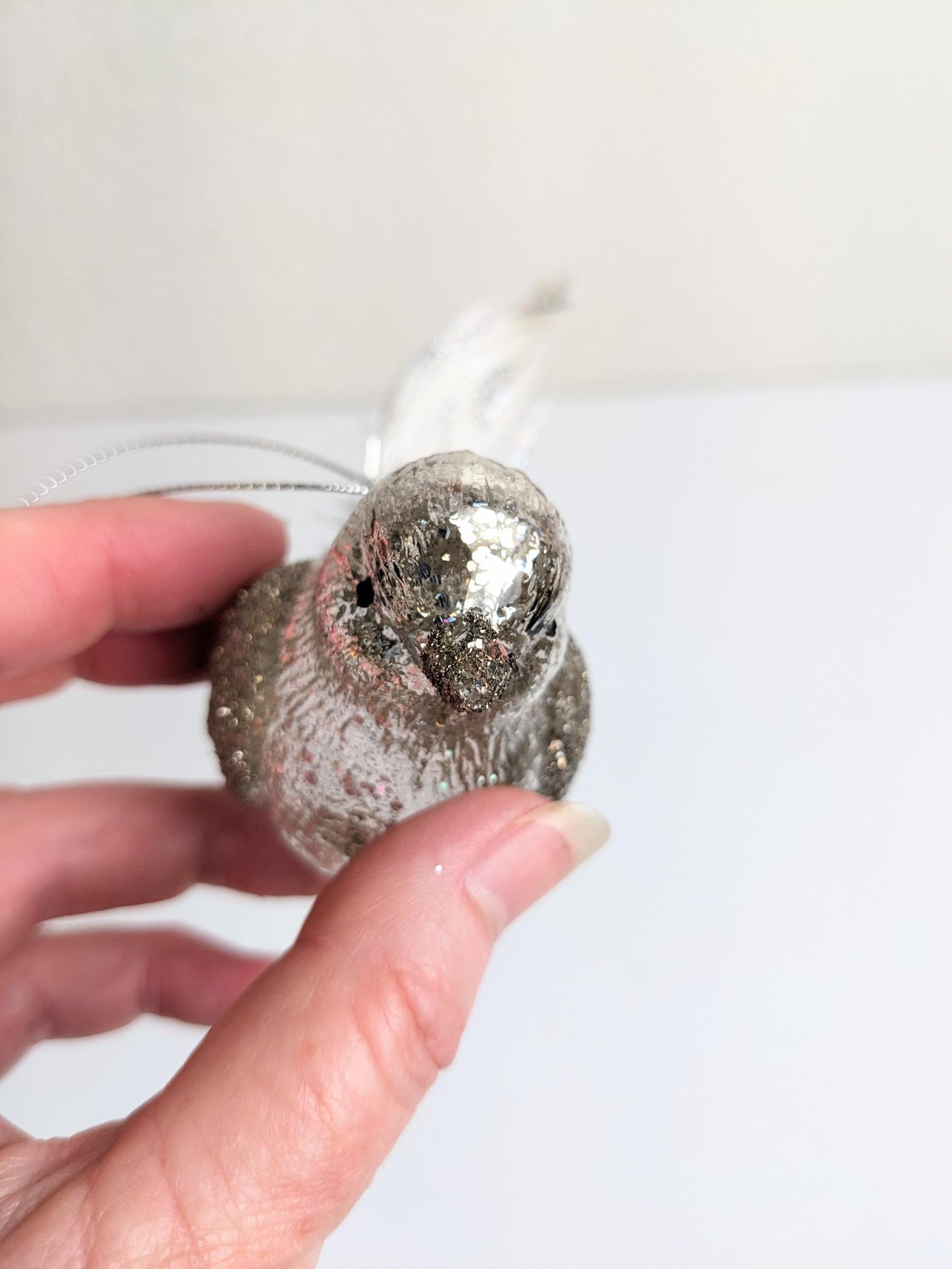 Mercury Blown Glass Bird Cherished Friend Christmas Ornament