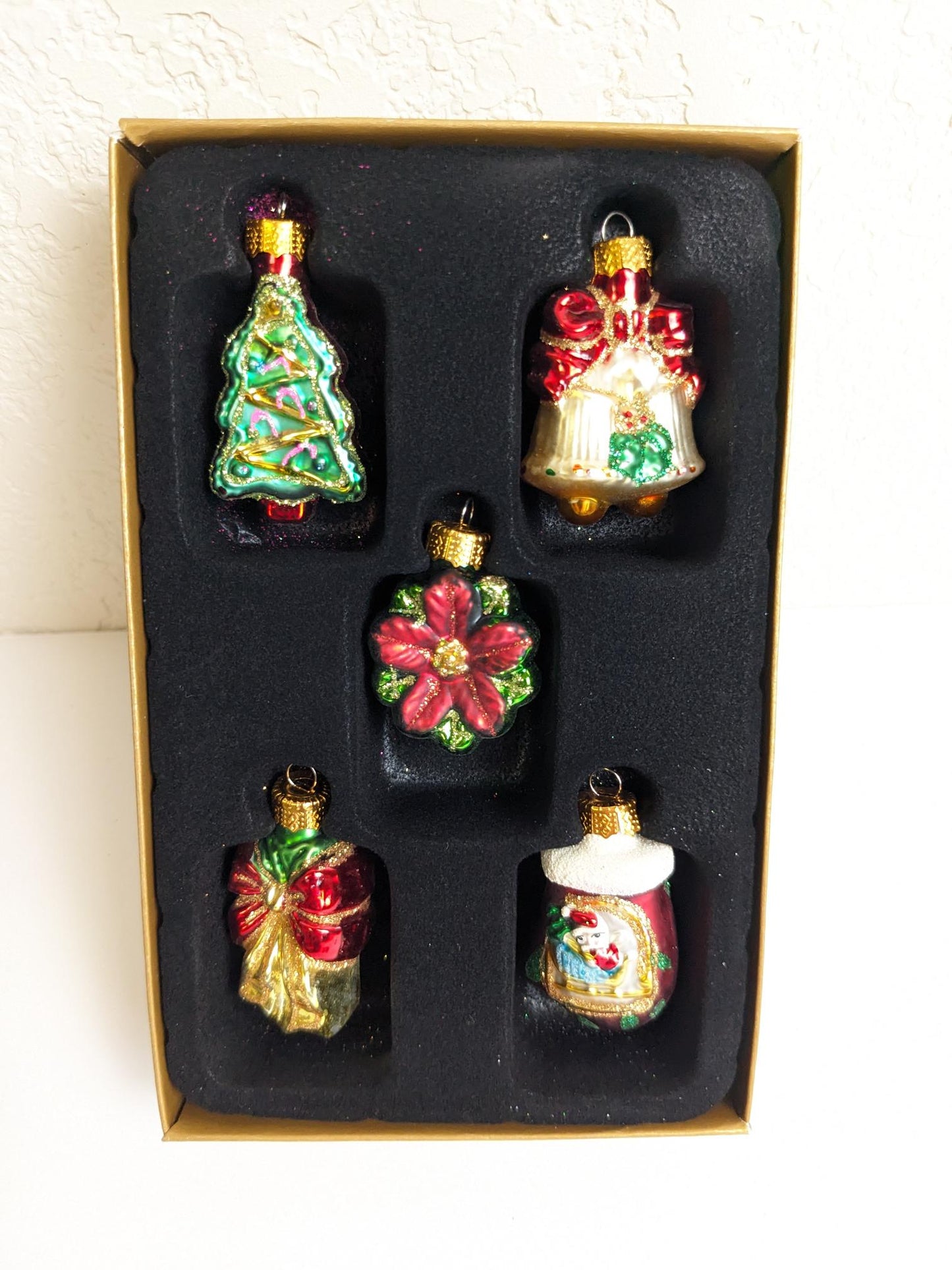 Mini Blown Glass Christmas Ornament