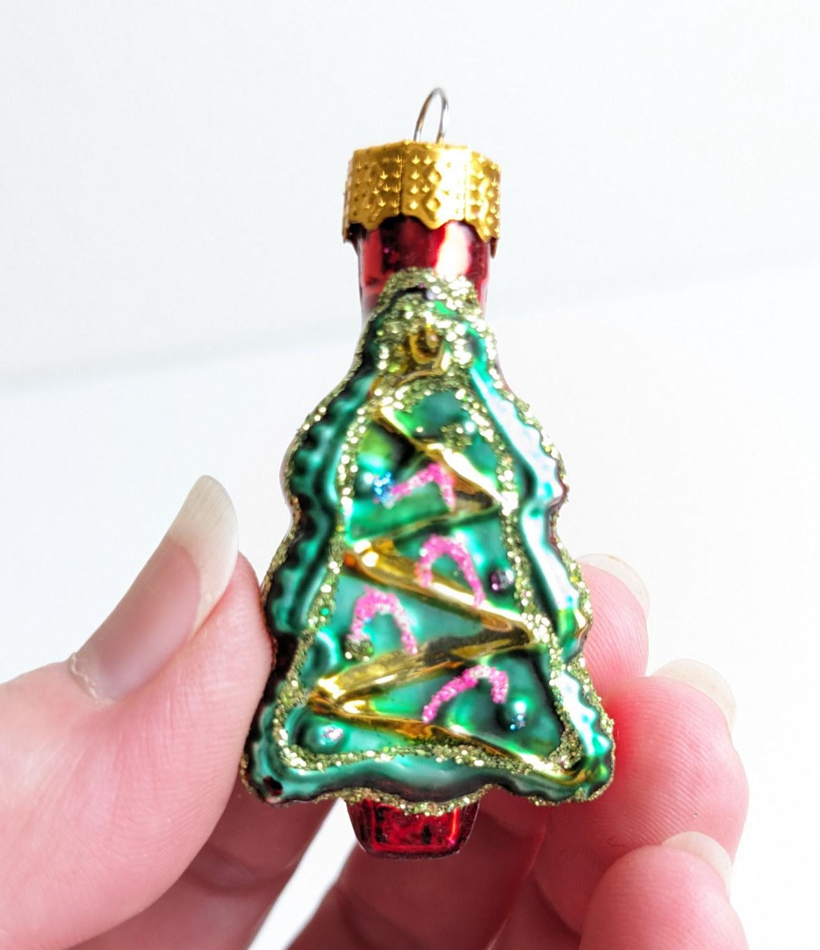 Mini Blown Glass Christmas Ornament