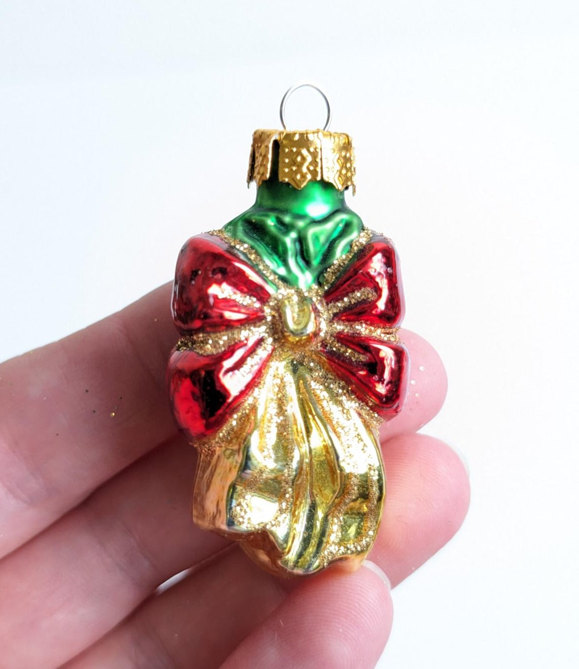 Mini Blown Glass Christmas Ornament