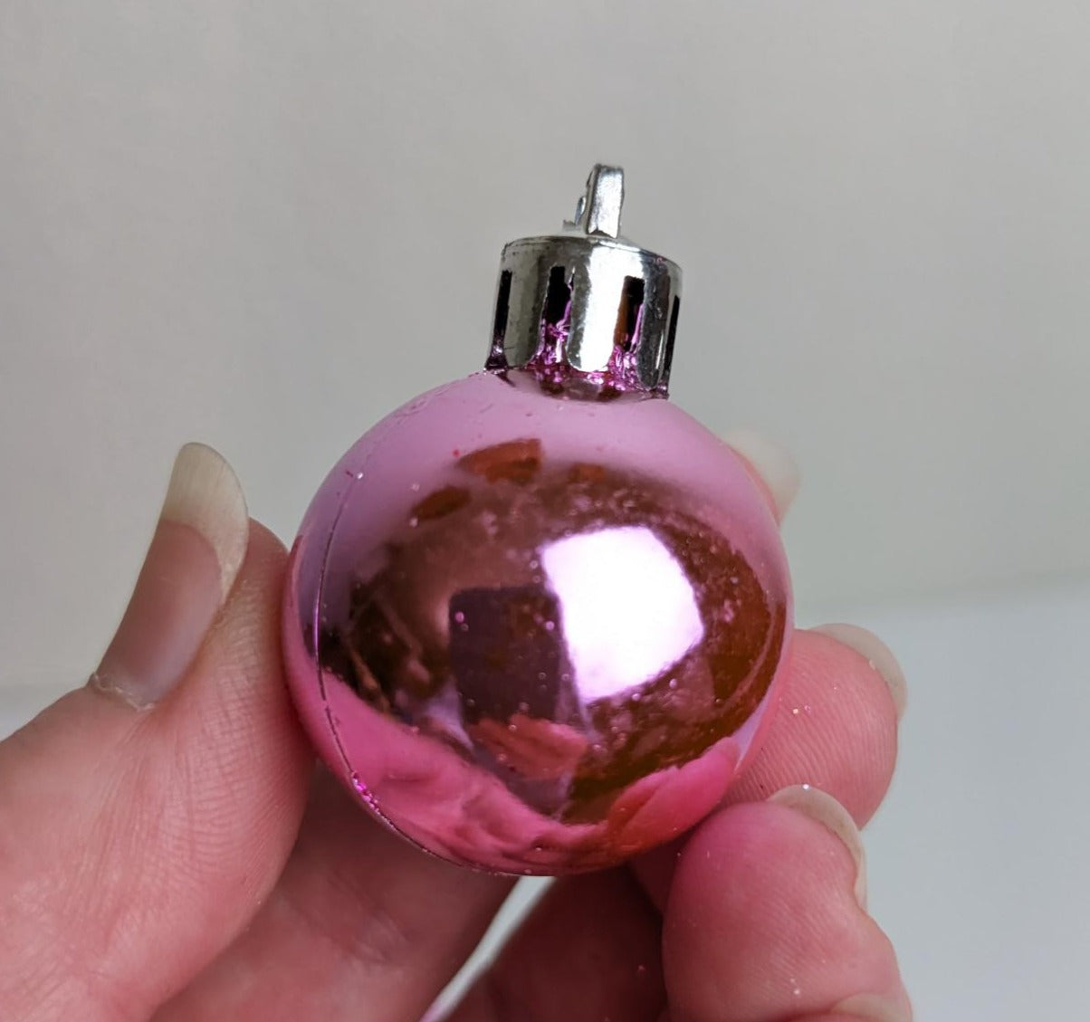 Pink Small Shatterproof Christmas Ornaments