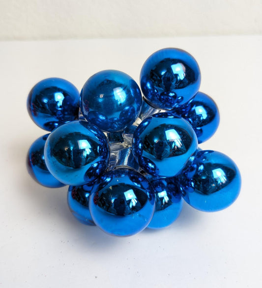 Blue Ball Christmas Ornament Picks