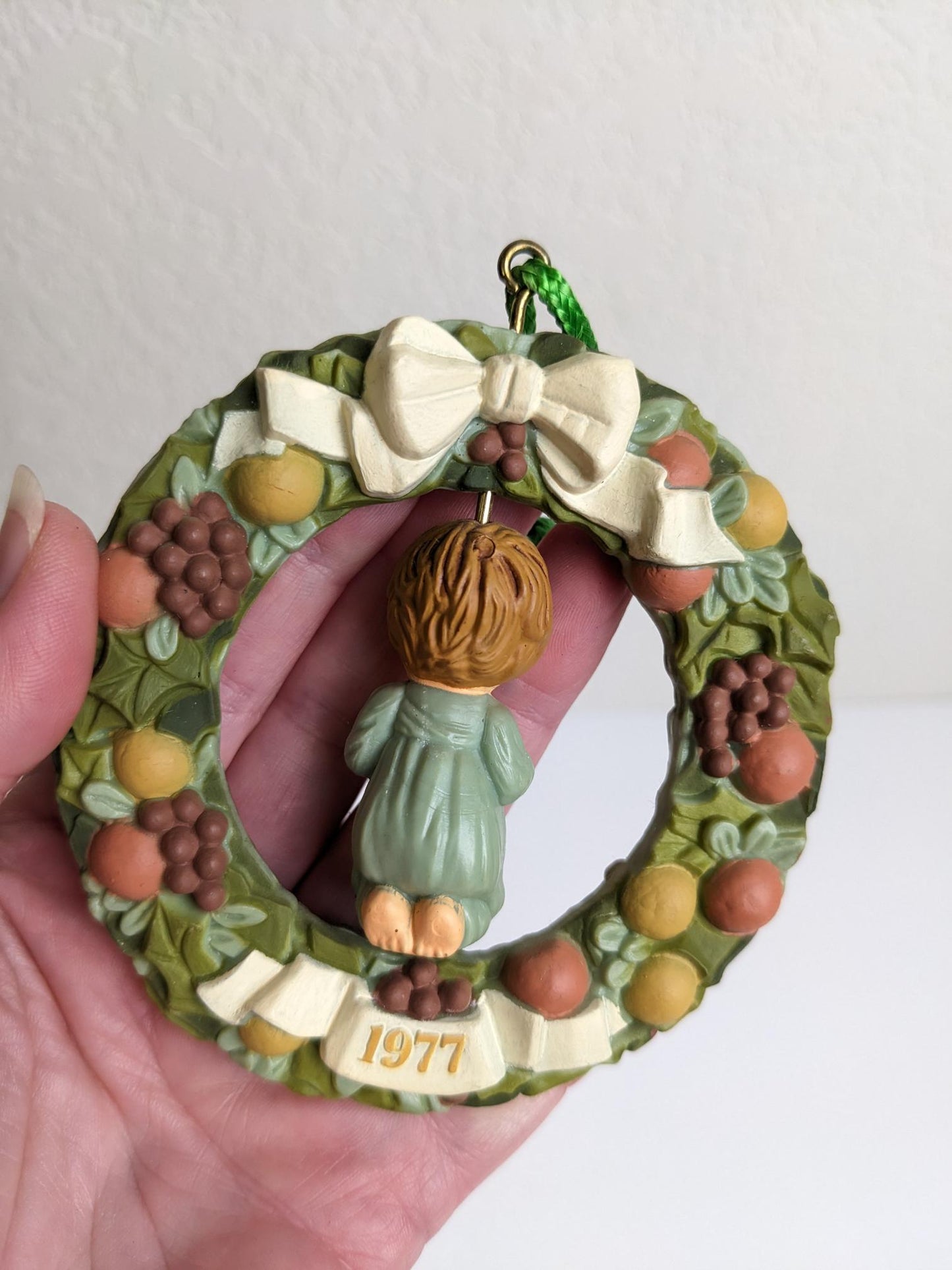 Twirl-About 1977 Praying Girl Christmas Ornament