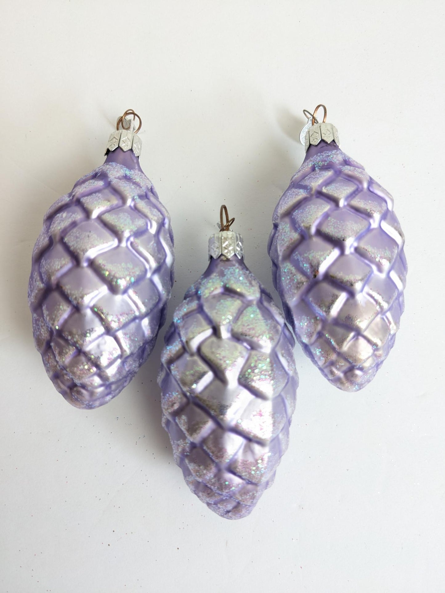 Purple Pinecone Dept 56 Christmas Ornaments