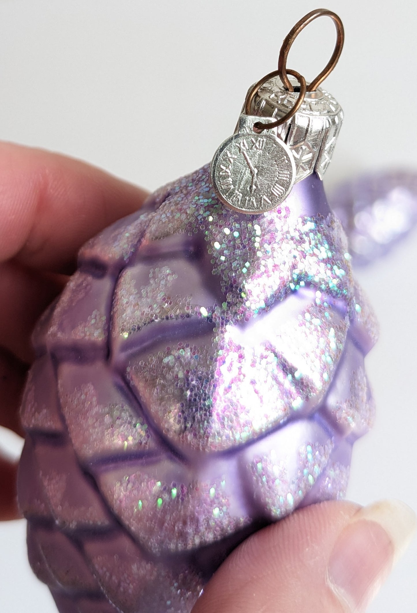 Purple Pinecone Dept 56 Christmas Ornaments