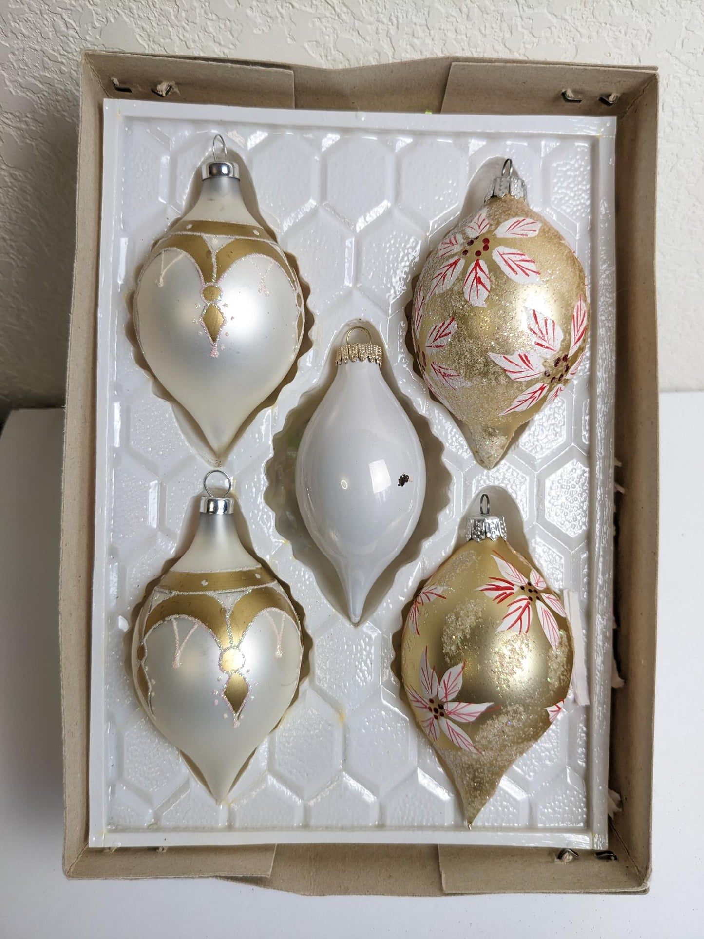 Teardrop Vintage Christmas Ornaments