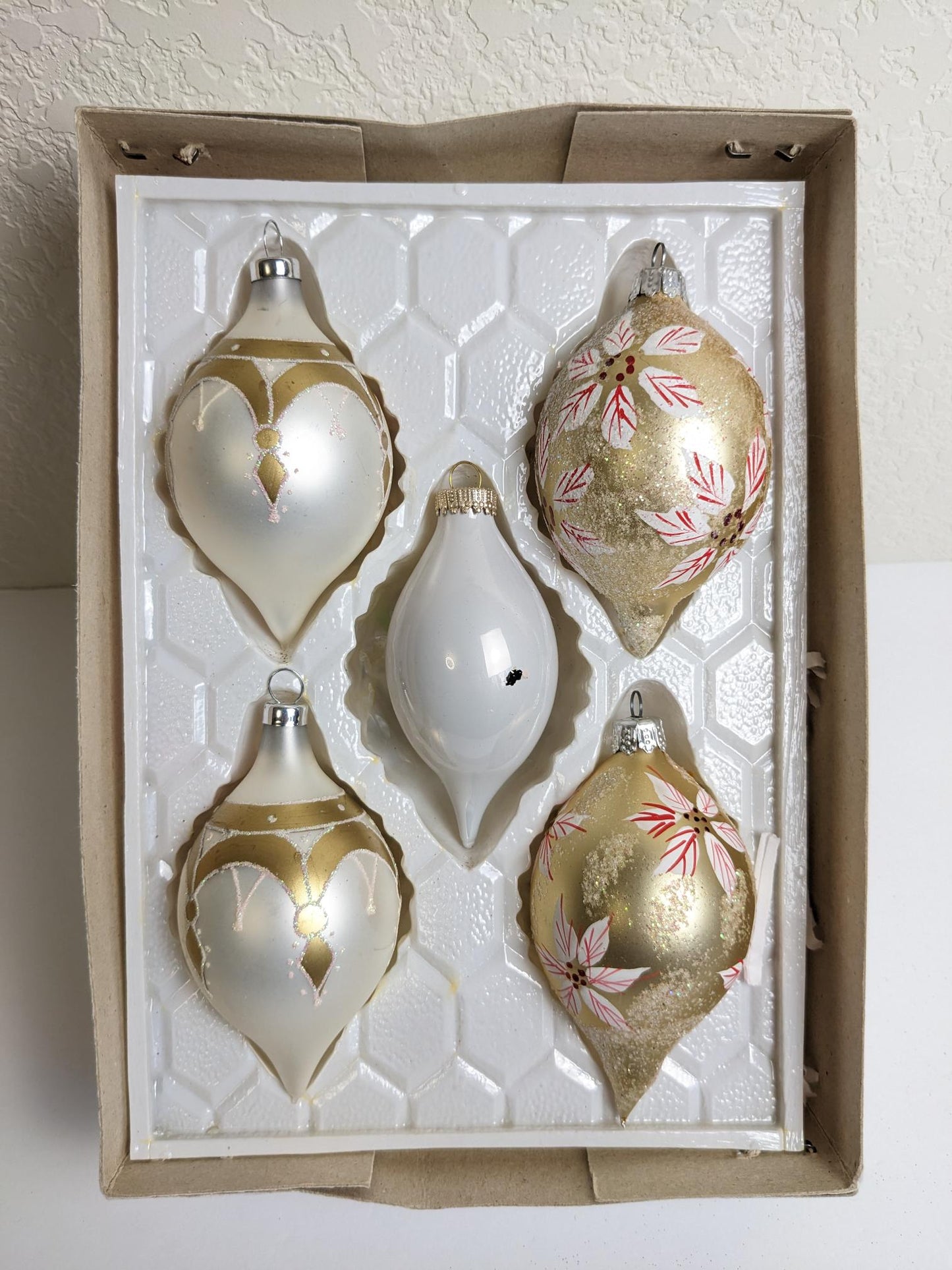 Teardrop Vintage Christmas Ornaments