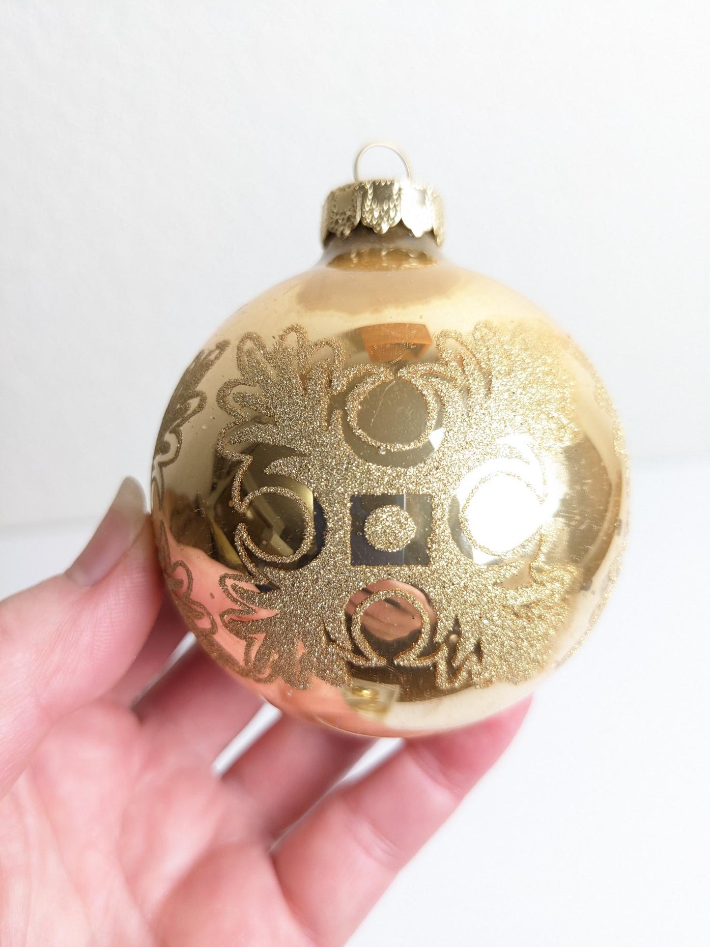 Krebs Gold Vintage Christmas Ornaments