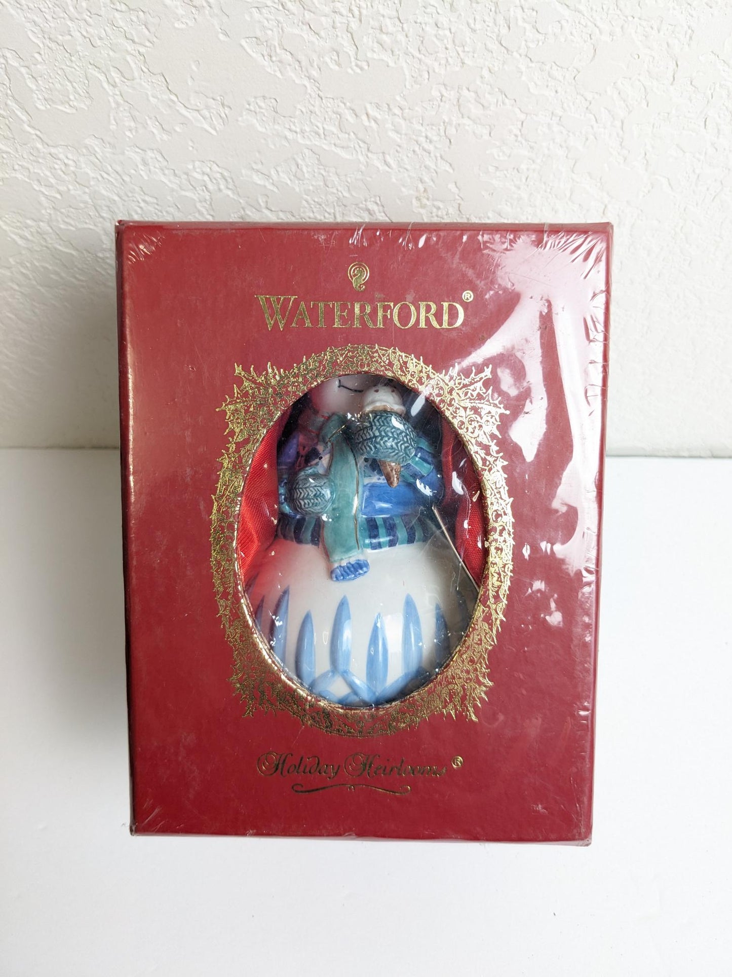 Waterford Lismore Lyle Bell Snowman Christmas Ornament