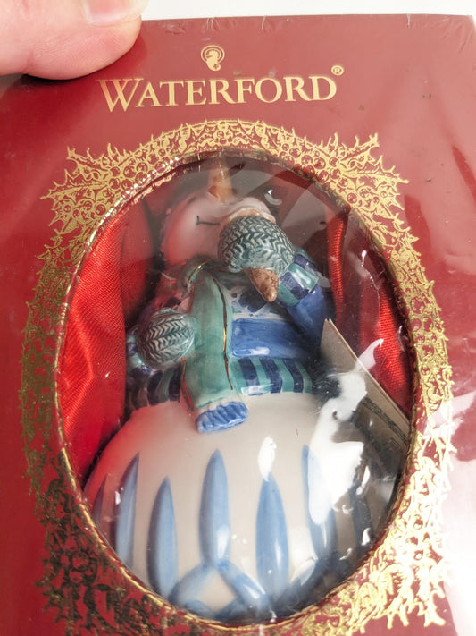 Waterford Lismore Lyle Bell Snowman Christmas Ornament